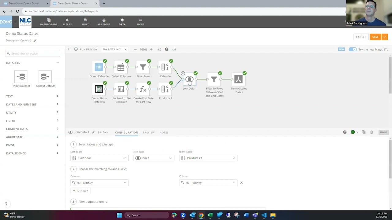 Creating Status History In Domo Using Magic ETL