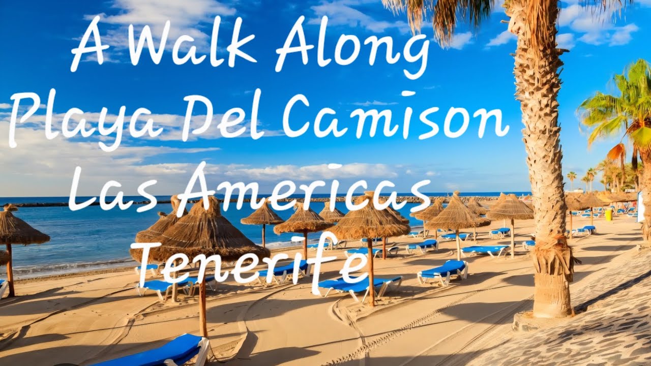 A Morning Walk Along Playa Del Camison Las Americas Tenerife 4th June 2025
