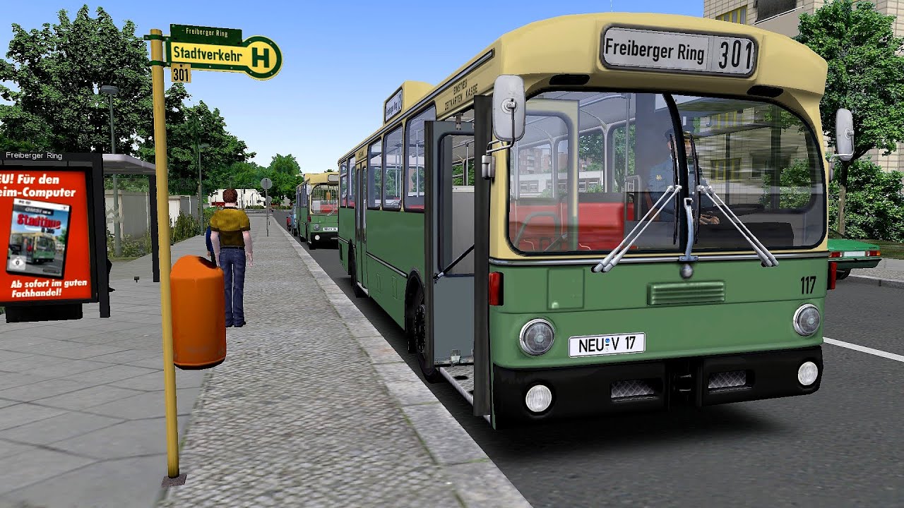 Omsi 2 Addon City Bus O305 - Route 301 Freiberger Ring - Bhf Neuendorf (PC)