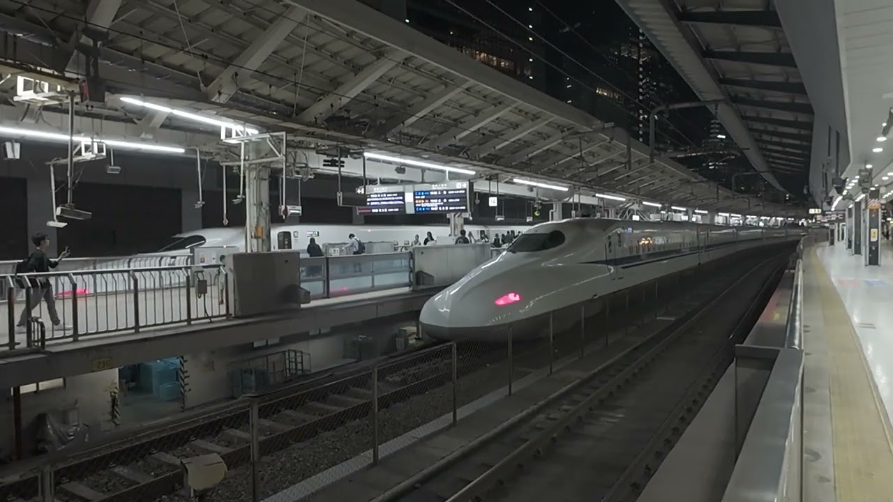 東海道新幹線 N700A「こだま」東京駅出発シーン