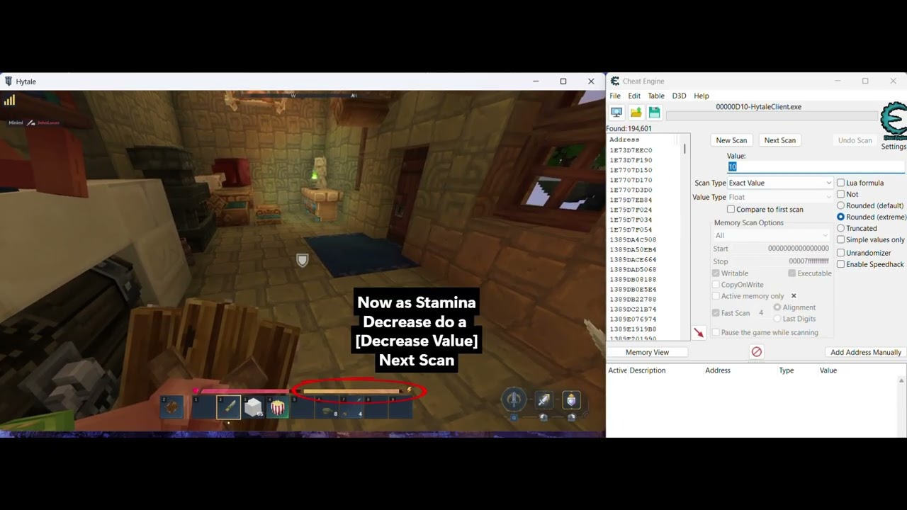 Hytale Infinite Stamina [Tutorial] | Cheat Engine [Working Method]