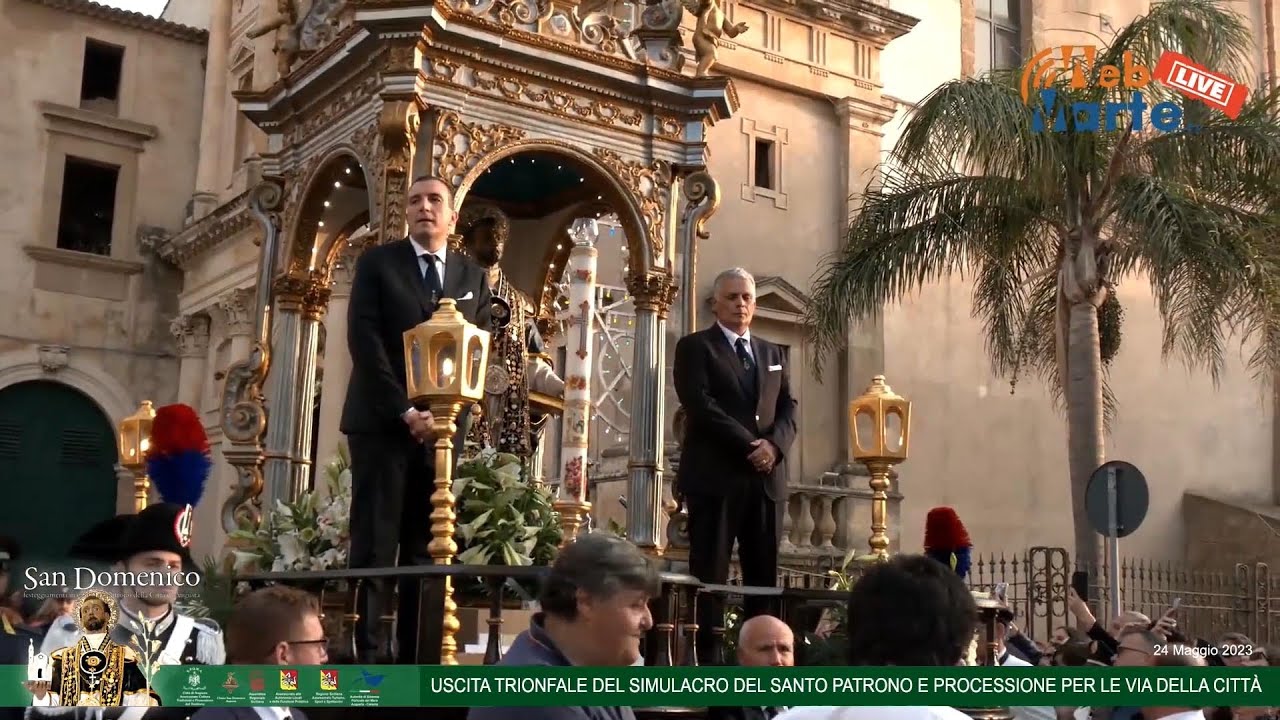 Augusta - Uscita Trionfale del Simulacro del Santo Patrono della città, San Domenico