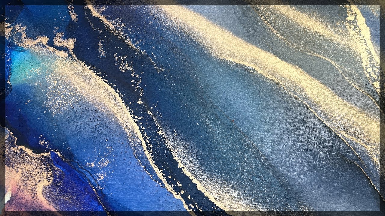 Alcohol Ink Art - An Easy Beginner Abstract Painting