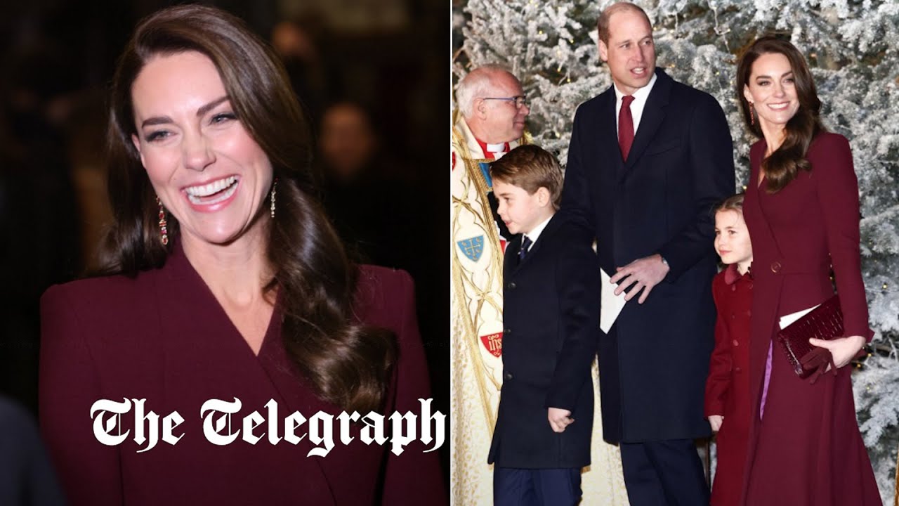 Princess of Wales jokes about her singing voice and high-fives children at carol concert
