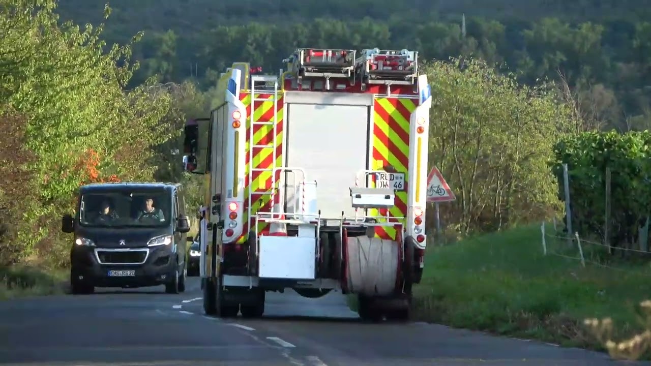 Herbstabschlussübung Freiwillige Feuerwehr Walluf (Einsatzfahrten)