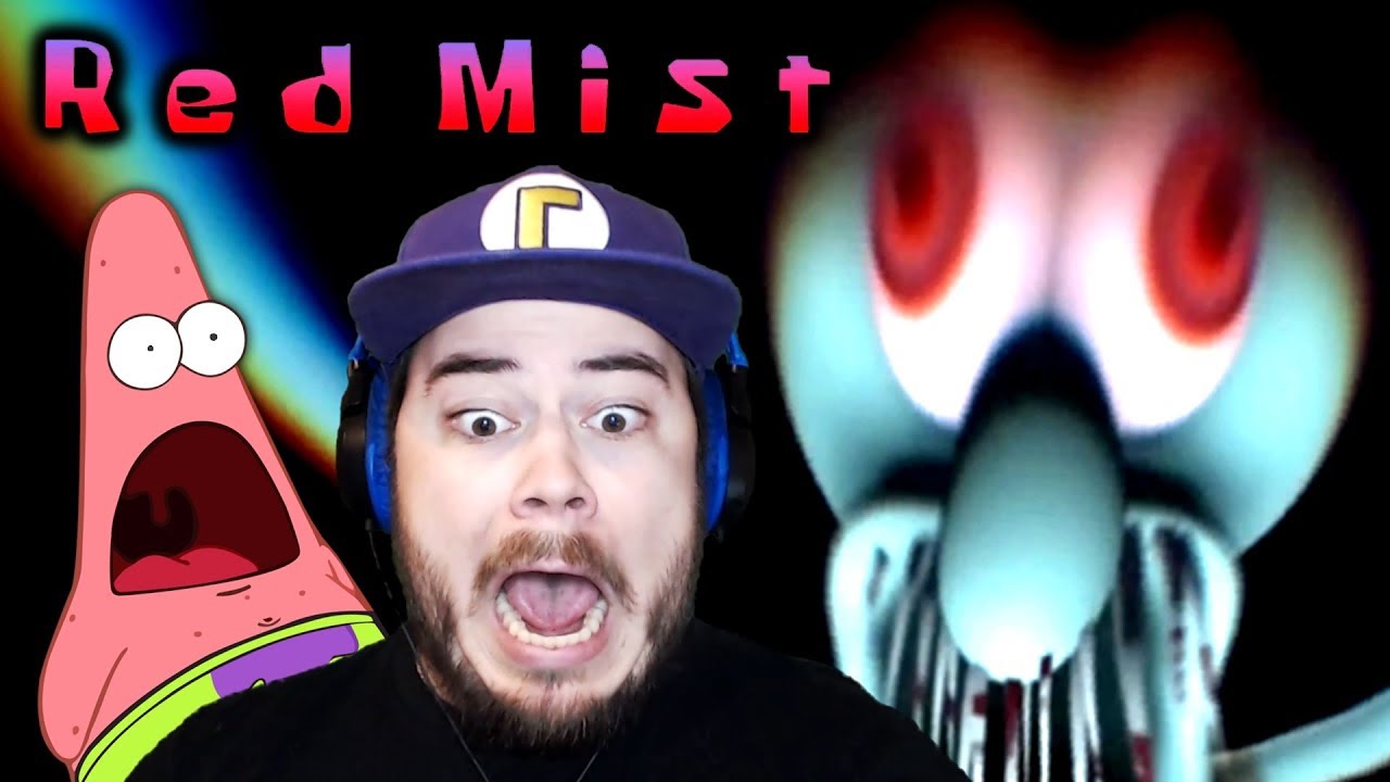 SQUIDWARD FOUND ME HIDING IN HIS CELLAR!! | Red Mist (Spongebob Horror Game)