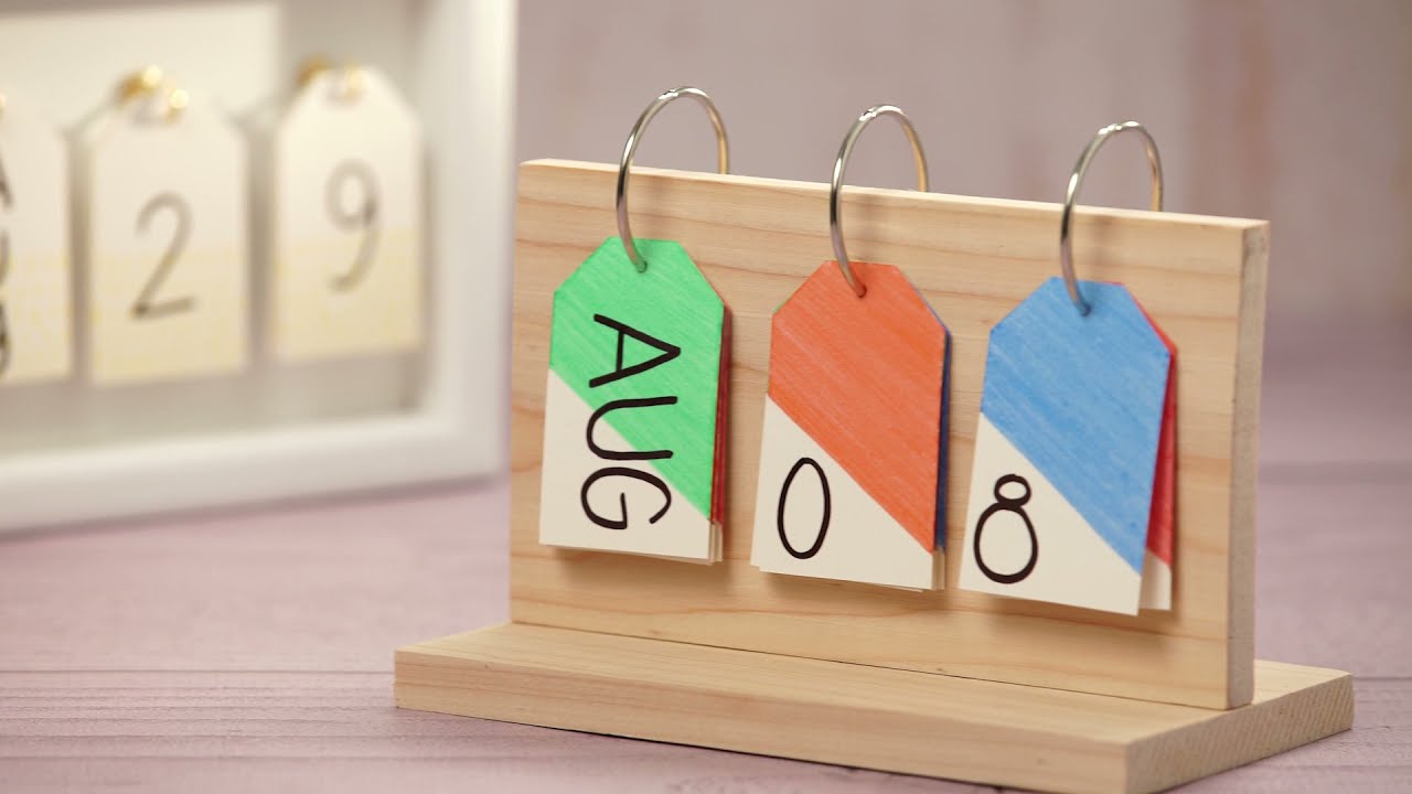 Stay Organized with a DIY Desk Calendar, 2 Ways