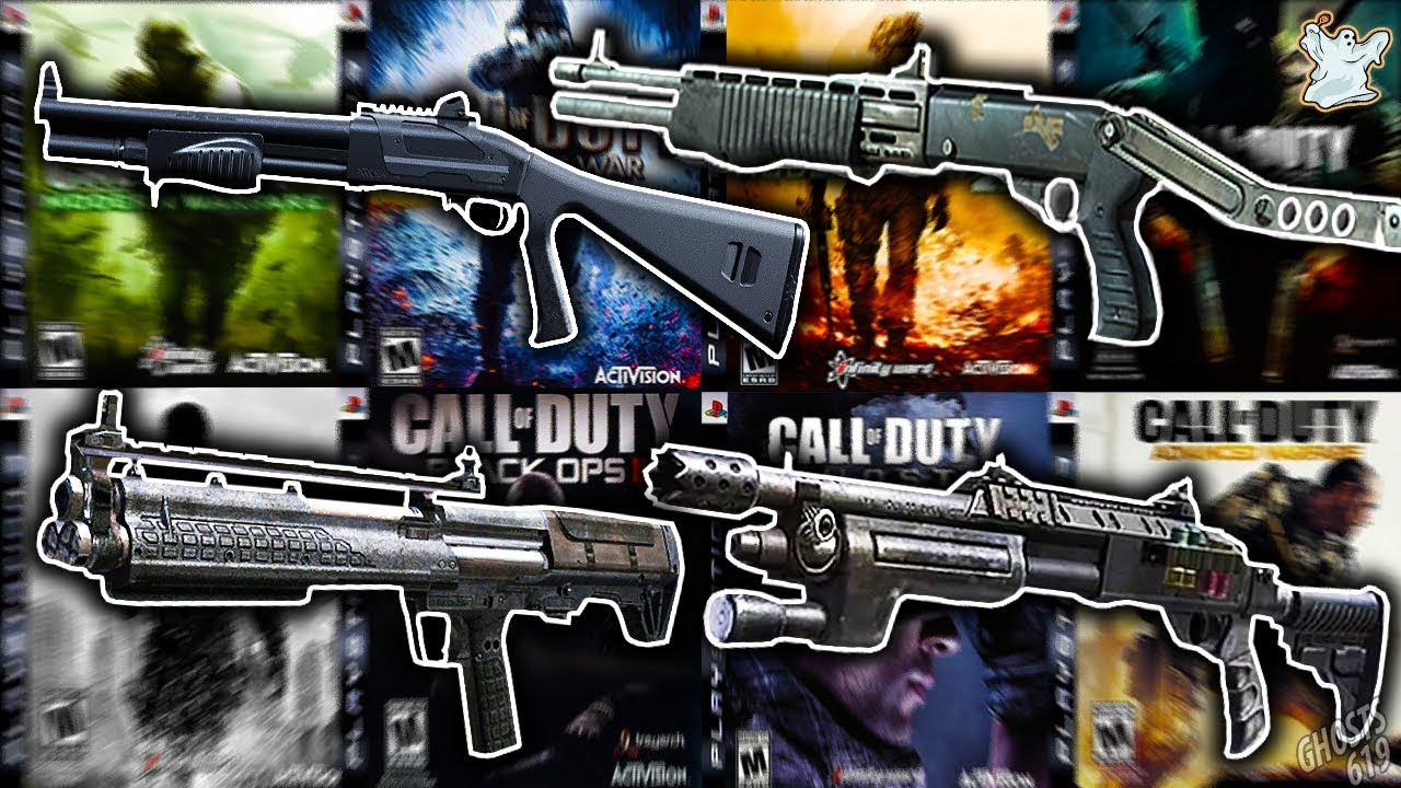 Using EVERY PUMP ACTION Shotgun in EVERY Call of Duty