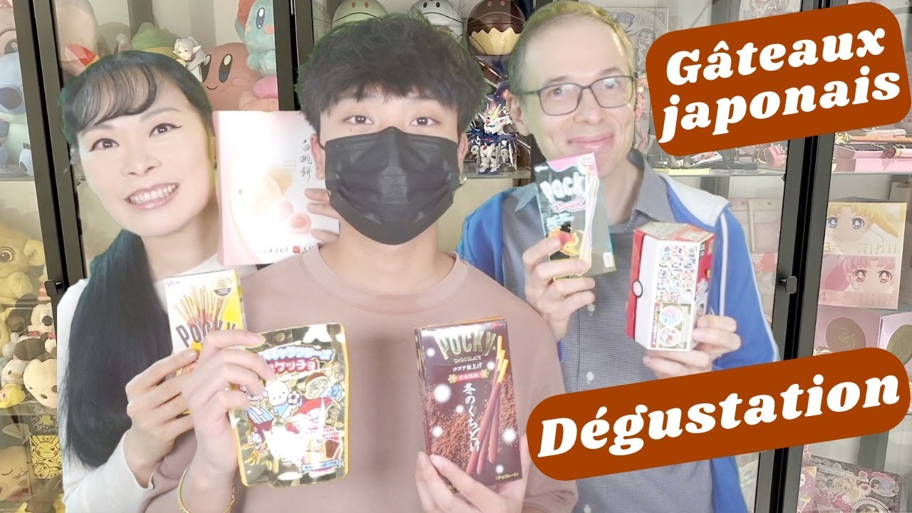 D&eacute;gustation en famille avec Mathis 😋 G&acirc;teaux japonais de supermarch&eacute;s de France & omiyage du Japon