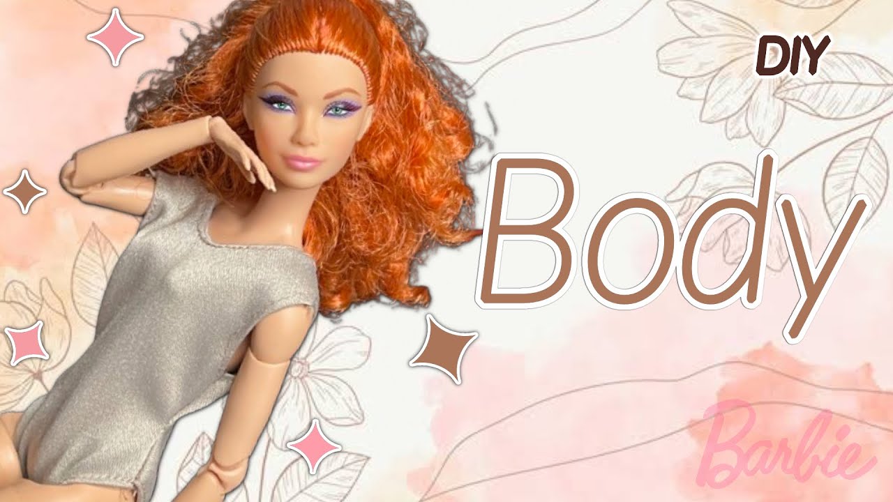 BODY -  Maiô para Barbie - Como fazer um Body simples para Barbie - Lalay Doll - DIY