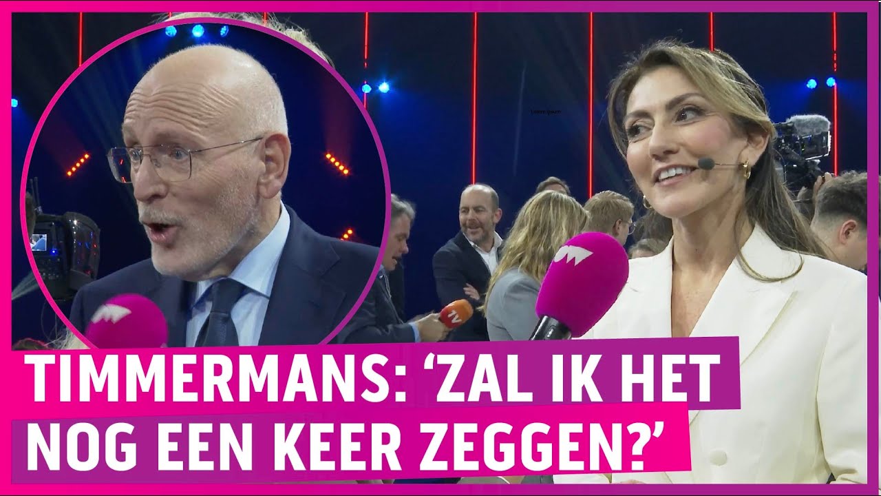 Formatie al rond voor verkiezingen, irritatie bij Timmermans!