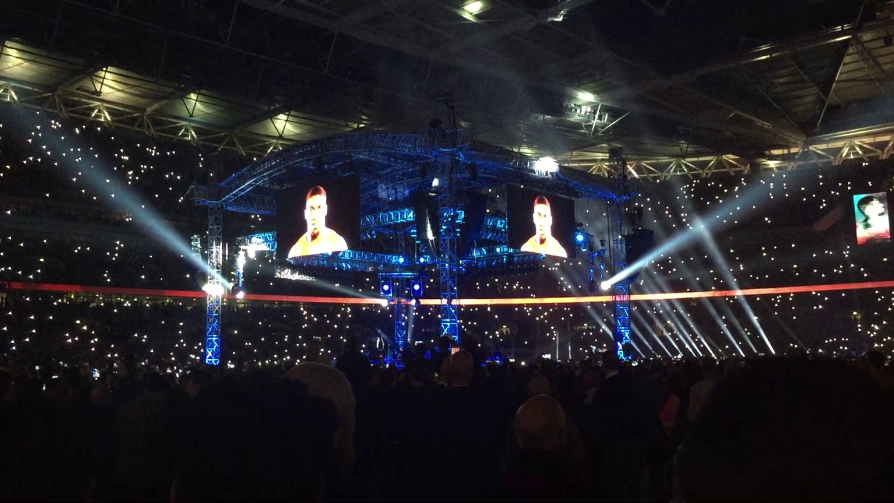 Anthony Joshua vs Wladimir Klitschko ring walks live @ Wembley Stadium 29/4/2017