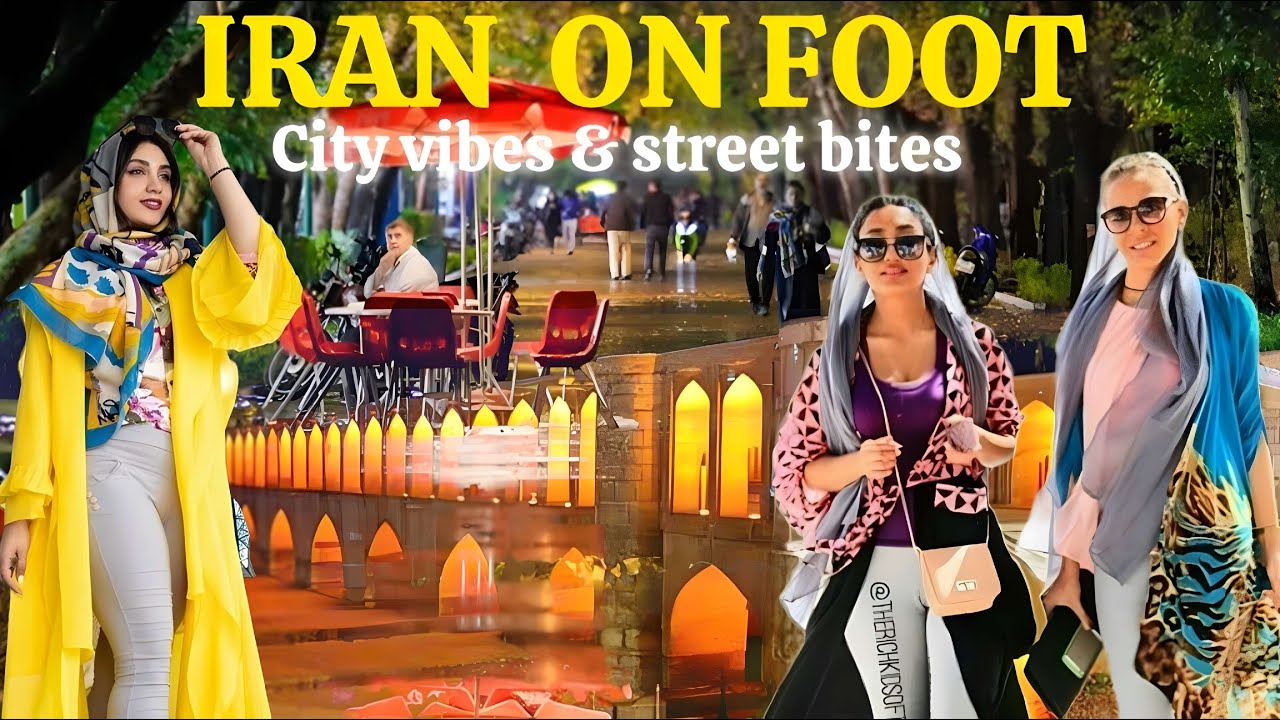 Street Life in IRAN | A Walk, A Bridge, A Bite