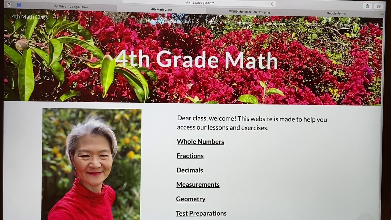 Report on math online class website asmr