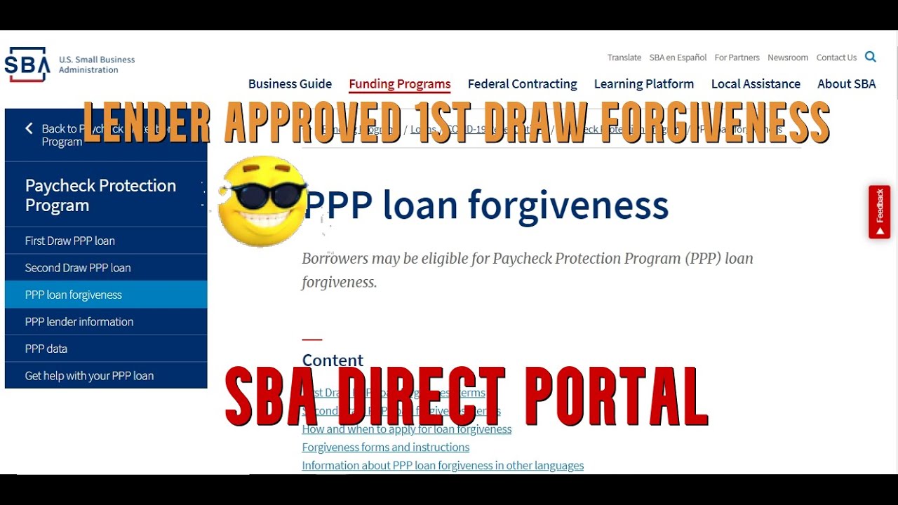 ✔️Lender Approved First Draw PPP Forgiveness SBA Direct Portal Paycheck Protection Program Loan👍🏿