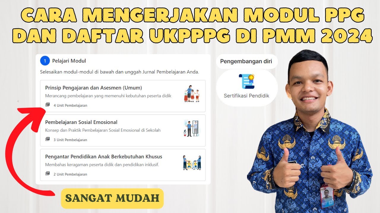 Cara Mengerjakan Modul PPG Dan Daftar UKPPPG Di PMM 2024
