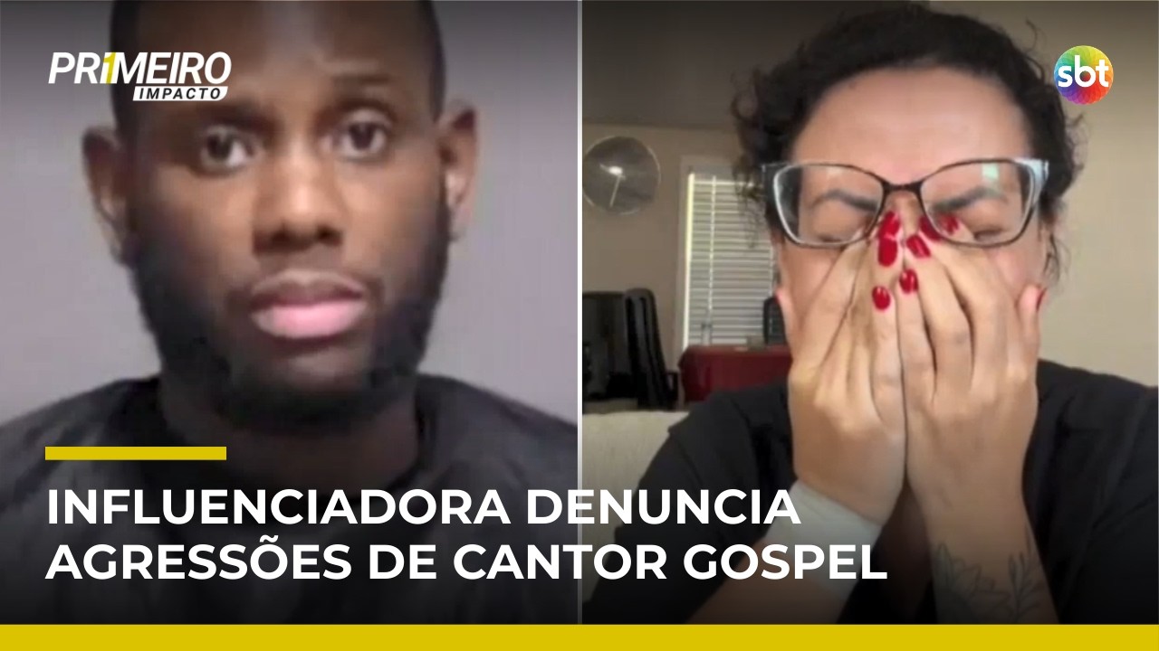 Influenciadora denuncia agressão do marido, músico gospel, e mostra hematomas | #PrimeiroImpacto