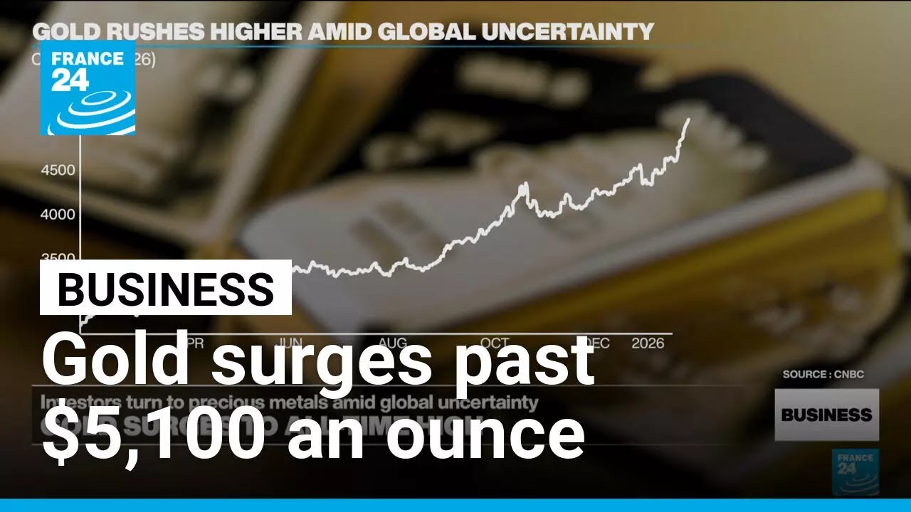 Gold surges to new highs as investors seek 'safe haven' amid global uncertainty • FRANCE 24 English