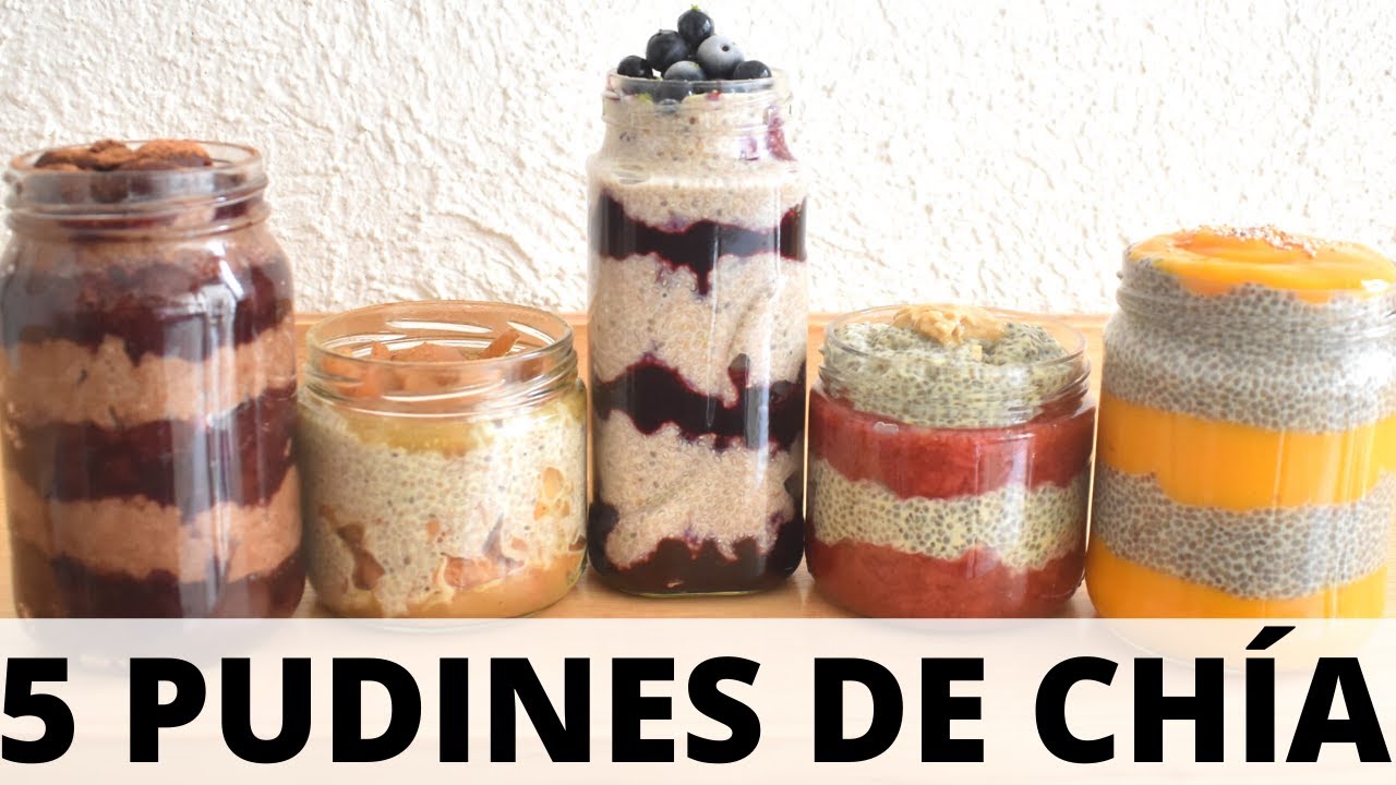 5 PUDINES DE CHÍA FÁCILES Y SABROSONES