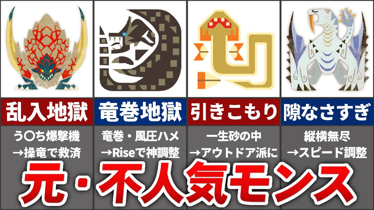 【汚名返上】クソモンスから更生したモンスターまとめ
