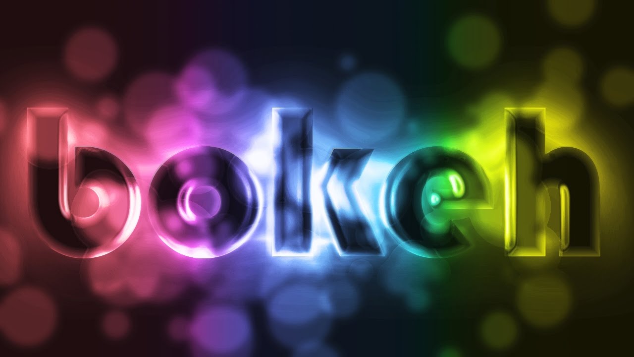 Abstract Bokeh ~ Photoshop Text Effect Tutorials