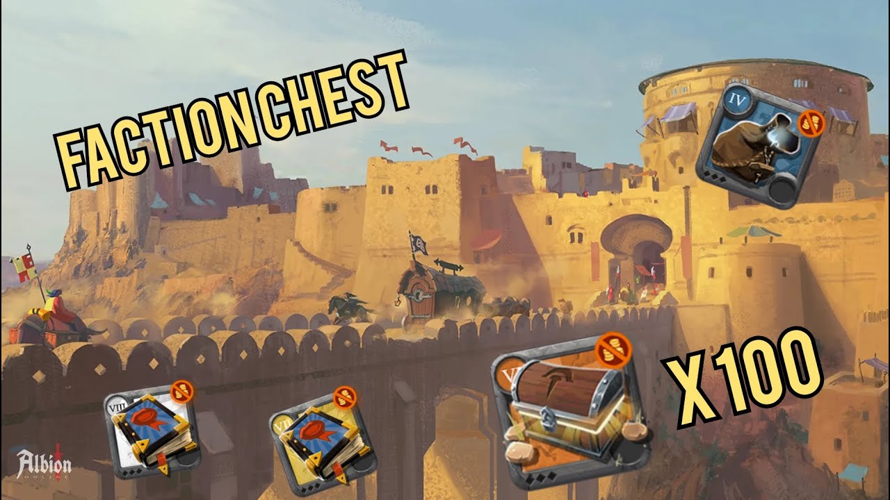 [Albion Online] Opening 100  Faction Chests - How many silver and famebooks?