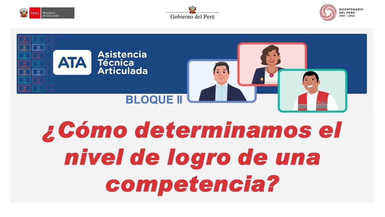 ¿Cómo determinamos el nivel de logro de una competencia?