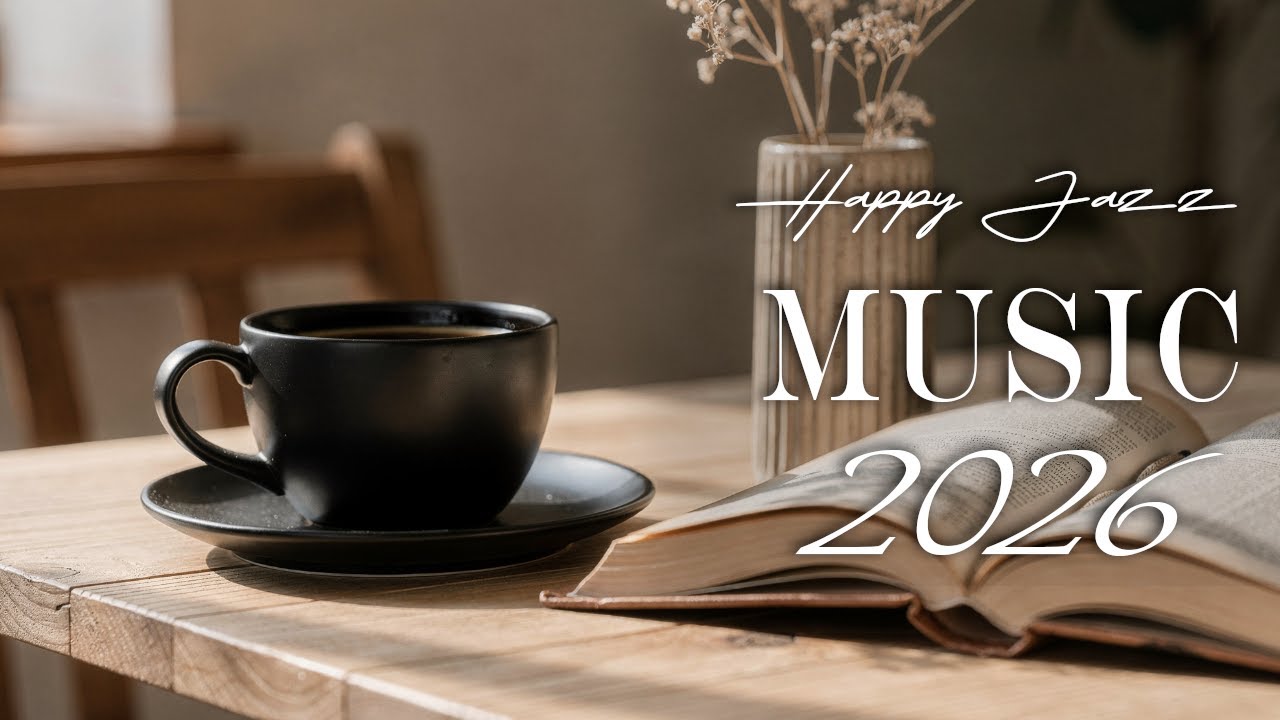 Happy Jazz Music 2026☕Relax Coffee Ambiance Instrumental and Relaxing Jazz Cafe Music for Studying.