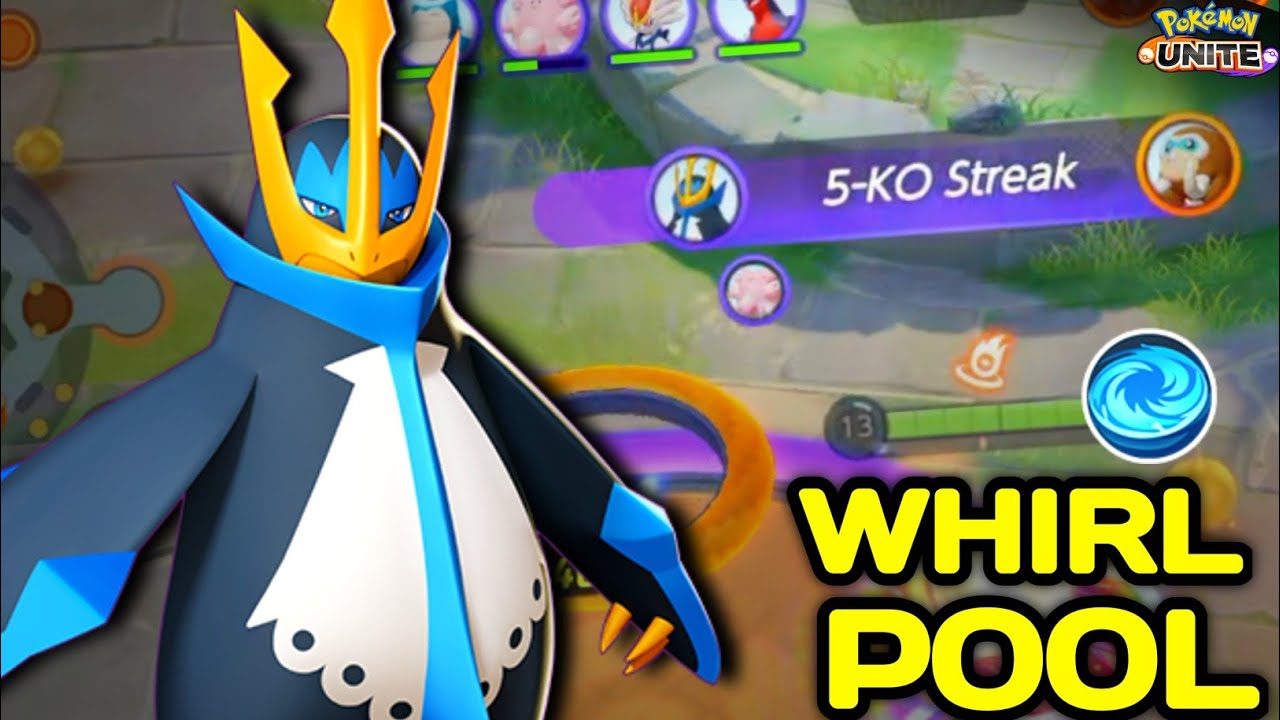 128K Damage 😳 Empoleon Whirlpool has literally Illigal Damage 🔥 Pokemon Unite 