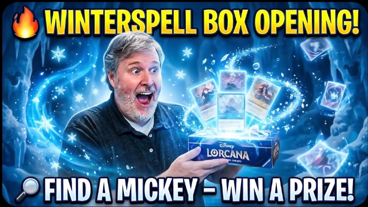 Disney Lorcana Winterspell Booster With Mickey Prize(s) #disney 