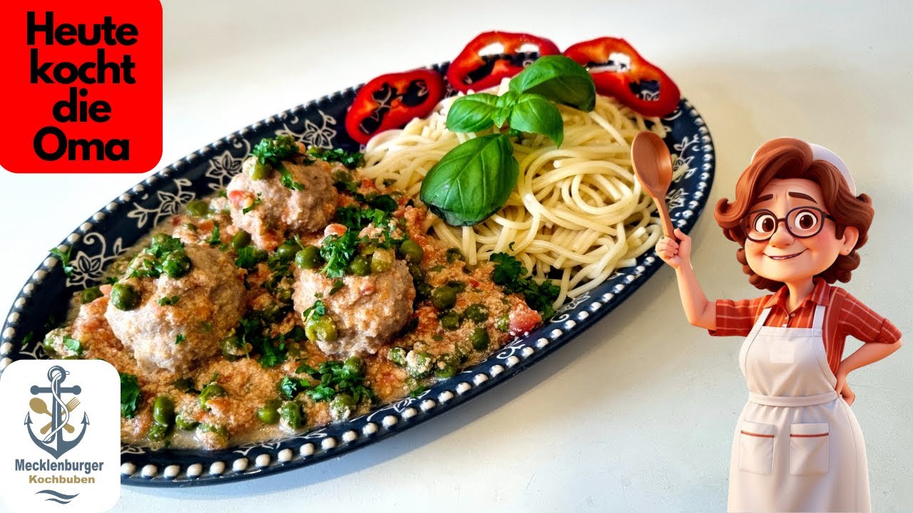 Oma kocht - Sahne-Fleischklößchen mit Spaghetti (Absolutes Muss)