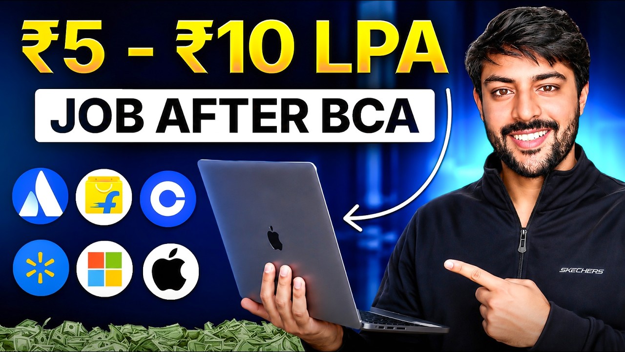 BCA to ₹10 LPA jobs 2026 | High Paying Jobs after BCA