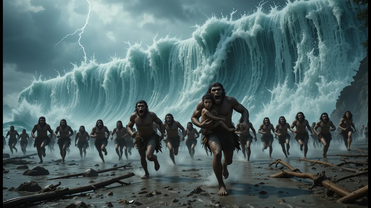 30,000 Years Ago | How Did Prehistoric Humans Survive Deadly Floods and Storms? 🌊⚡