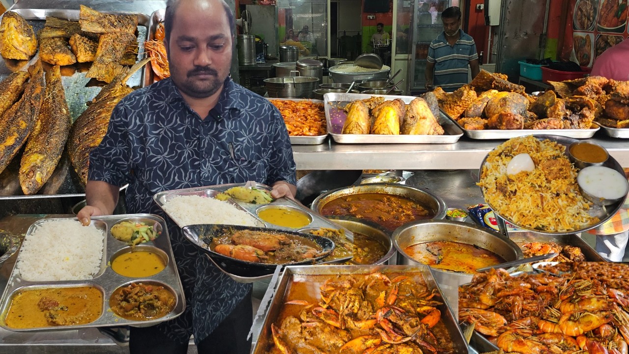 Unlimited Thali Rs.80/-Only | Best Veg & Nonveg Meal In Bhubaneswar | Street Food India