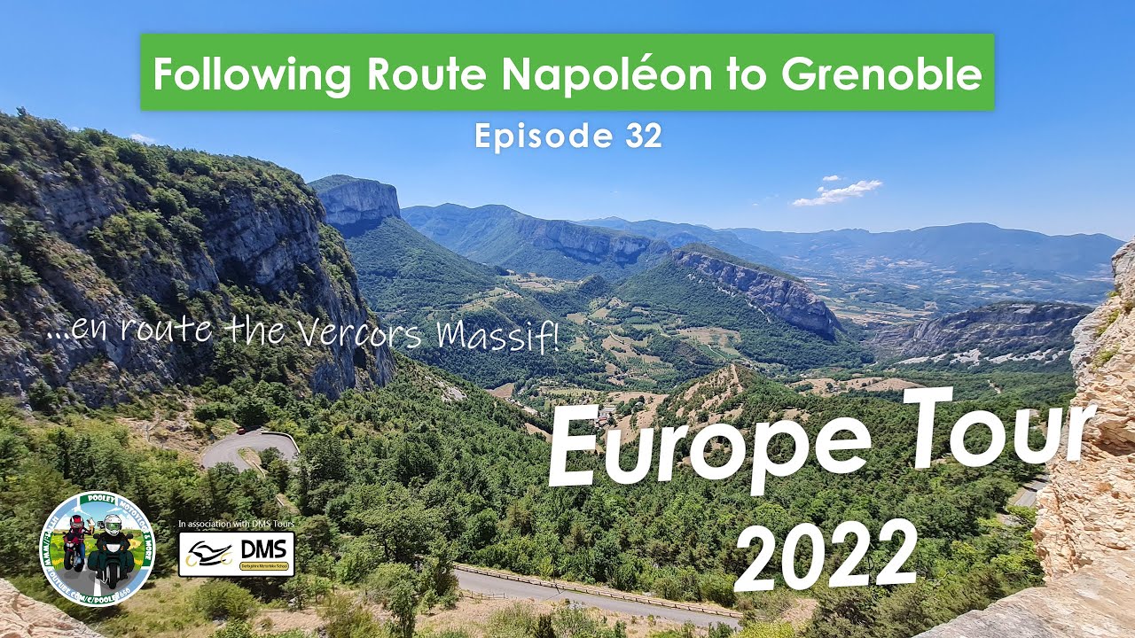Following Route Napoléon to Grenoble - Europe Motorcycle Tour 2022 EP32