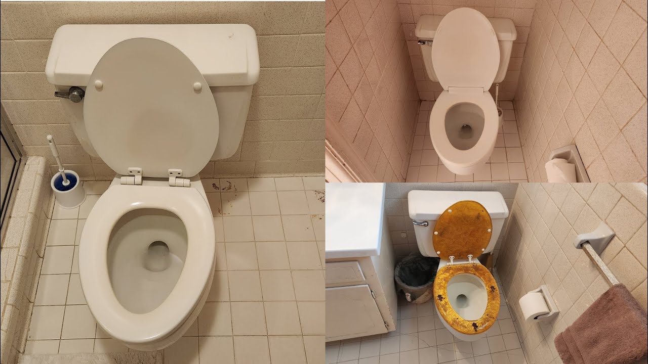 Three 1965 American Standard Cadet toilets