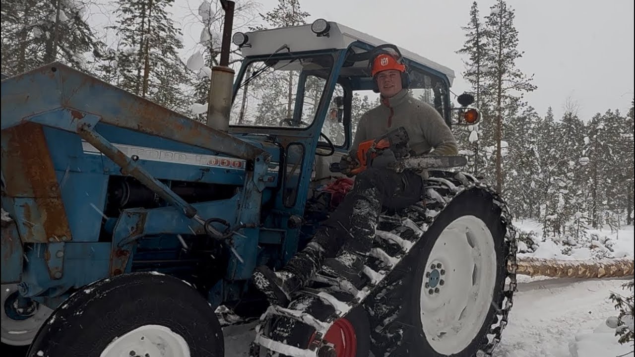 Hauling big loads of timber with a 1973 workhorse