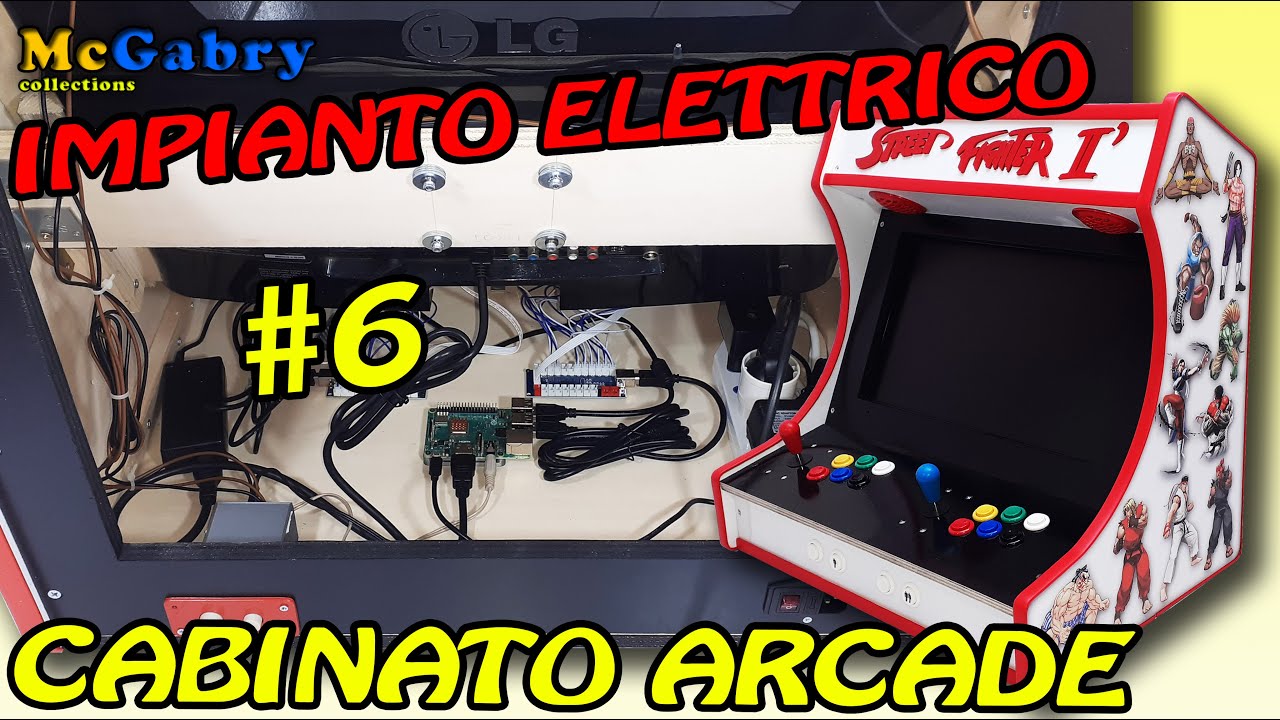 COSTRUIRE UN CABINATO ARCADE DA SALA GIOCHI RETROGAMING PARTE #6: IMPIANTO ELETTRICO PARTE #1