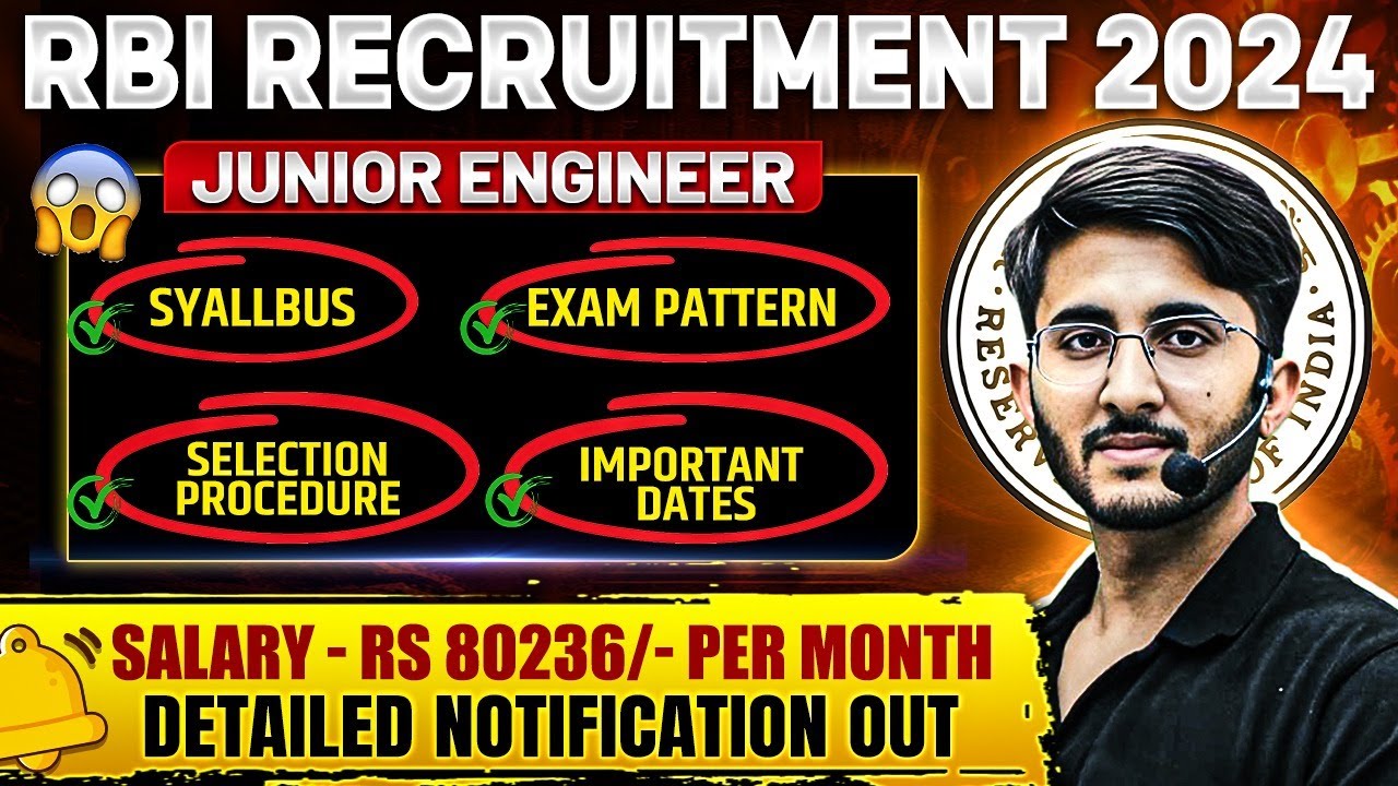 RBI JE Recruitment 2024 | RBI JE Syllabus, Exam Pattern, Selection Procedure, Salary