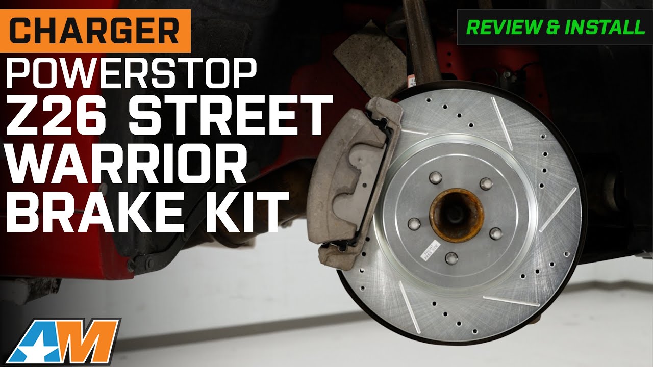 Обзор и установка тормозного диска и колодок Charger PowerStop Z26 Street Warrior 2006–2023 гг.