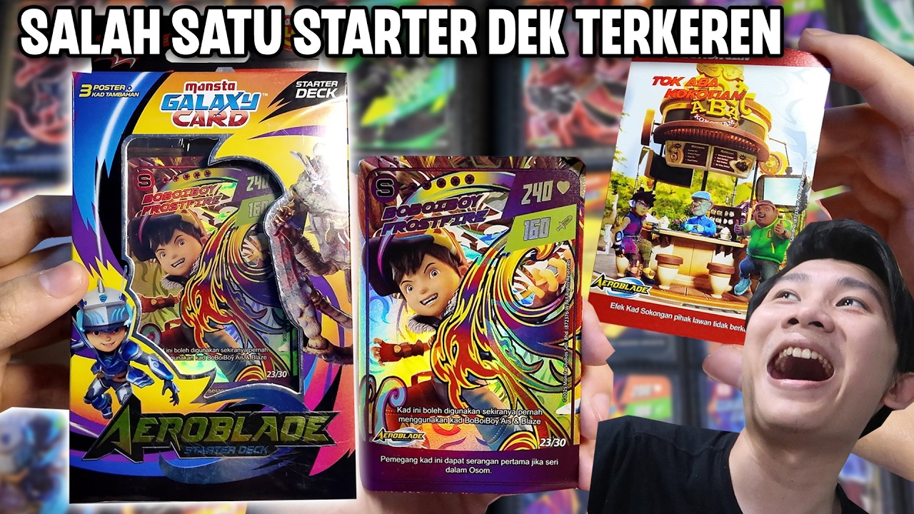 *KEREN* T4WUR4N DASHYAT WINDARA! BOBOIBOY MONSTA GALAXY CARD VERSI PERTAMA! - Starter Aeroblade