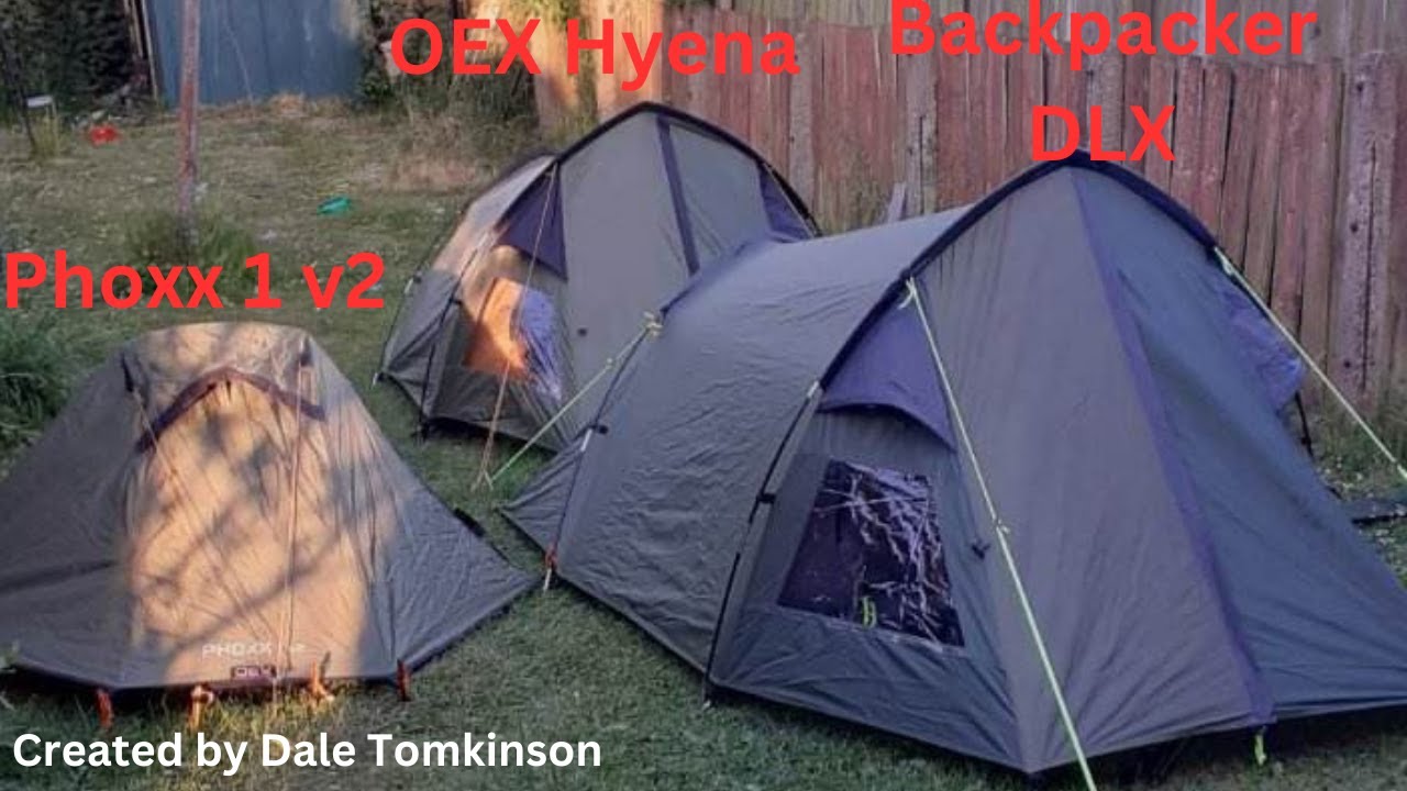 OEX Hyena 2 Eurohike Backpacker DLX & OEX Phoxx 1 v 2 comparison