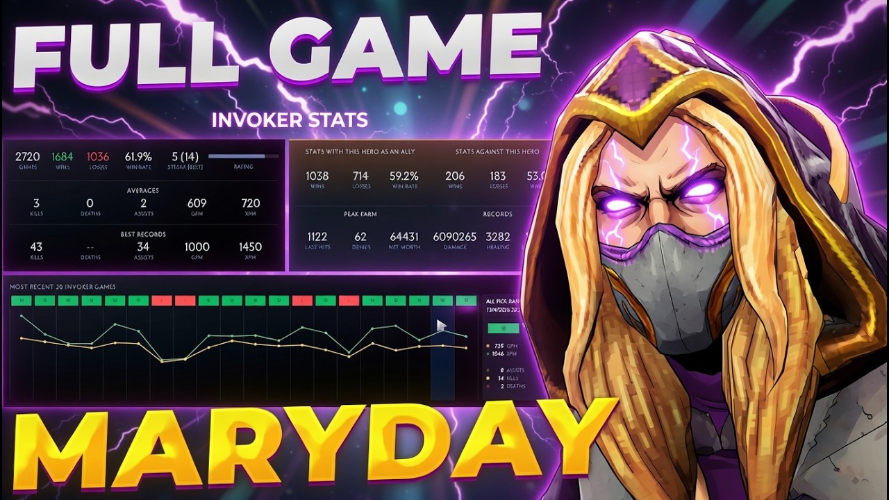 МЕРИДЕЙ НА ИНВОКЕРЕ ВЫНОСИТ ХАЙ ММР FULL GAME  | maryday invoker