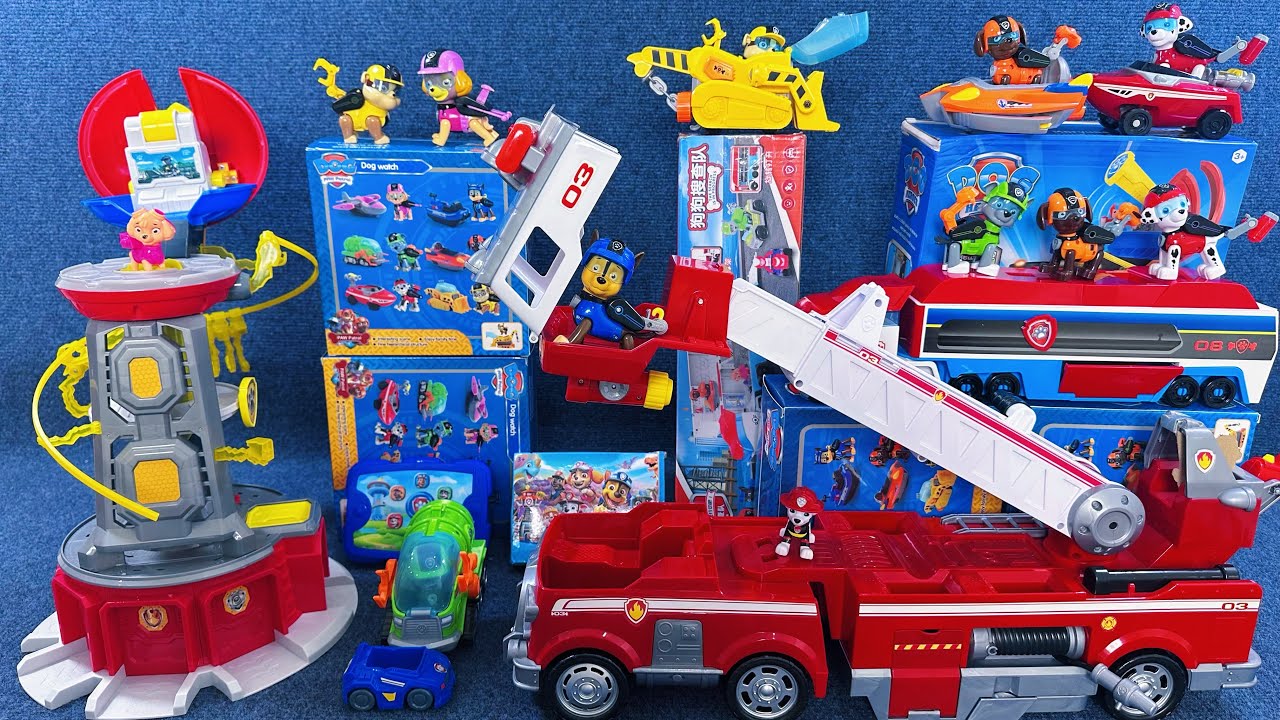 13 Minutes Satisfying with Unboxing Super Cool Paw Patrol Fire Truck Rescue Set ASMR | Review Toys