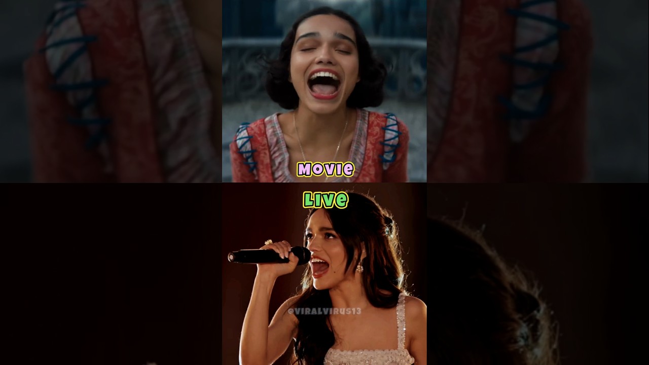 Rachel Zegler - Waiting On A Wish MOVIE vs LIVE