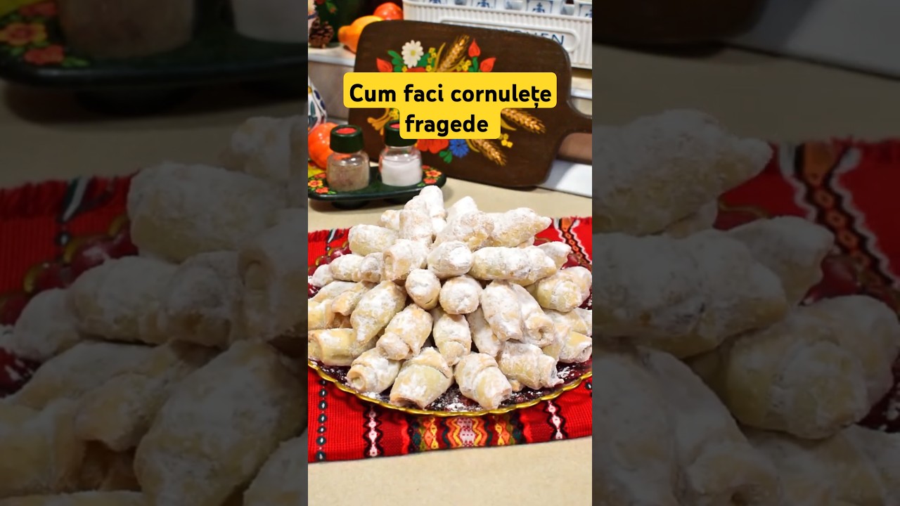 Cum faci cornulete fragede umplute cu gem sau rahat