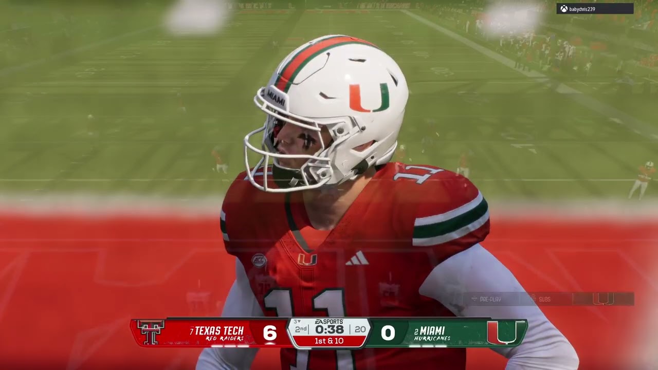 Episode #287 1v1 Online Match vs YoBabyTheGoat | Miami vs Texas Tech | Close Finish | SWIG26