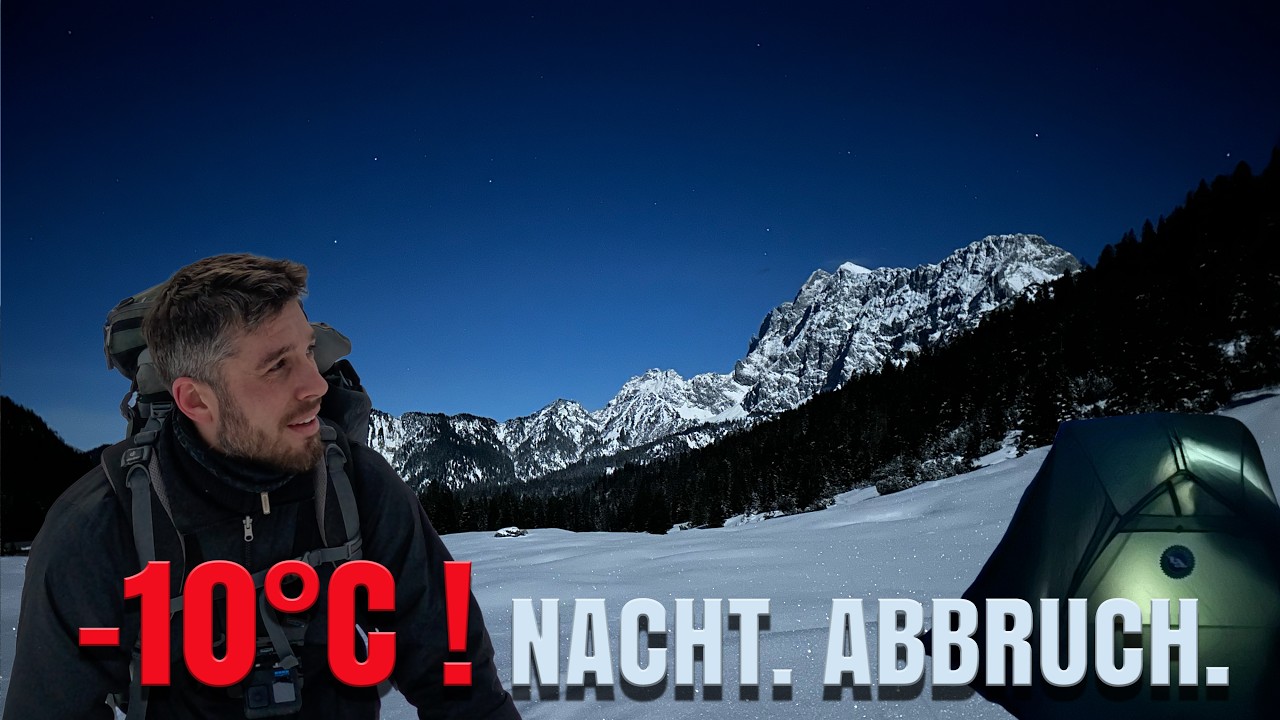 Winterwanderung bis ans Limit: Unsere Nacht bei -10°C im Tiefschnee!