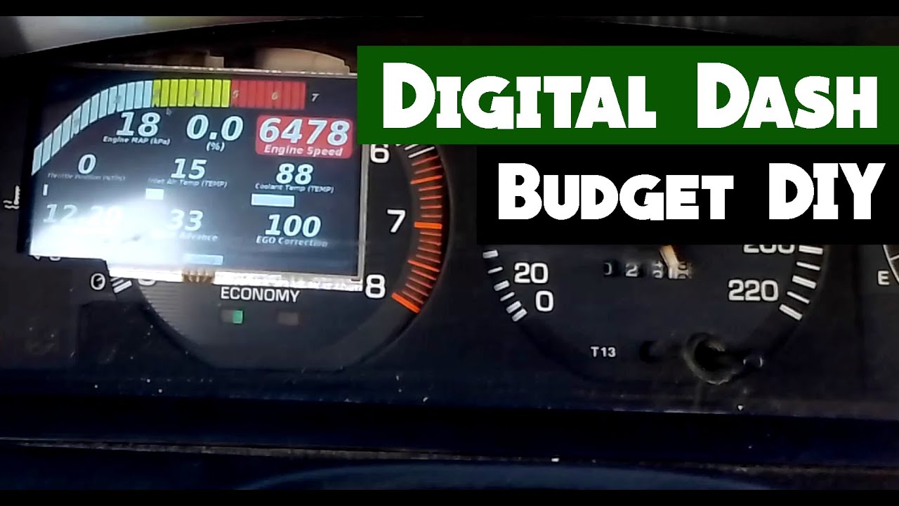 DIY Digital Dash with Tunerstudio for Megasquirt and Tunerstudio | In car Linux & Windows pc
