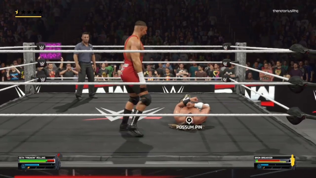 Rollins vs breaker for the wwe champion